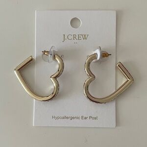 NWT: J. Crew Factory Heart Earrings